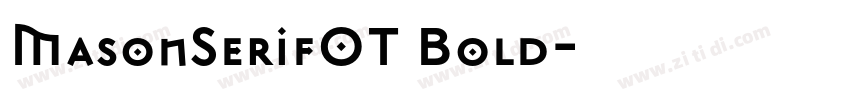 MasonSerifOT Bold字体转换